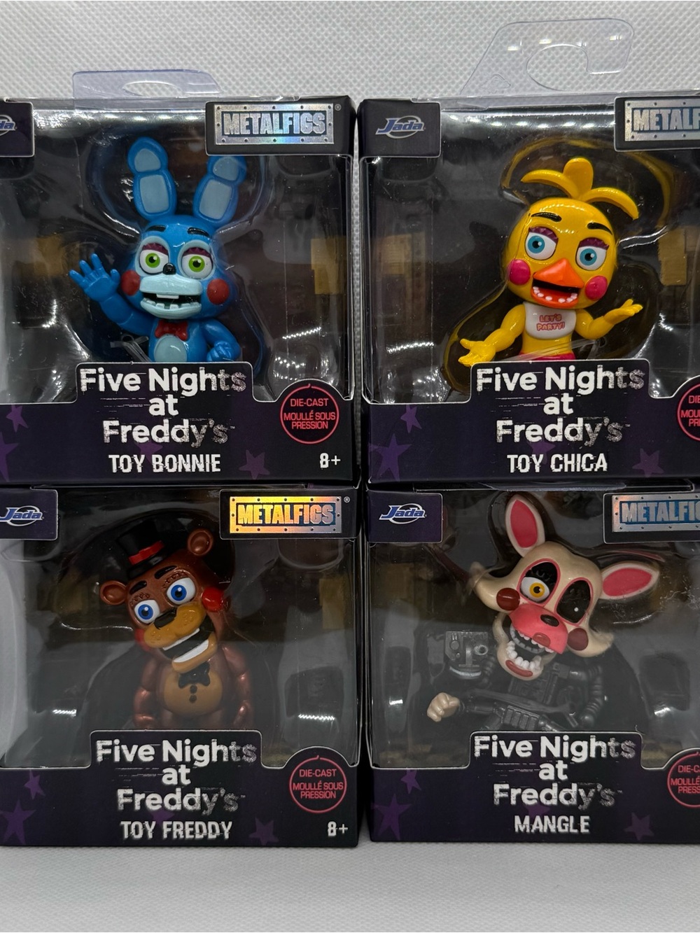 Five Nights at Freddyโs MetalFigs Complete Set of 4 FNAF